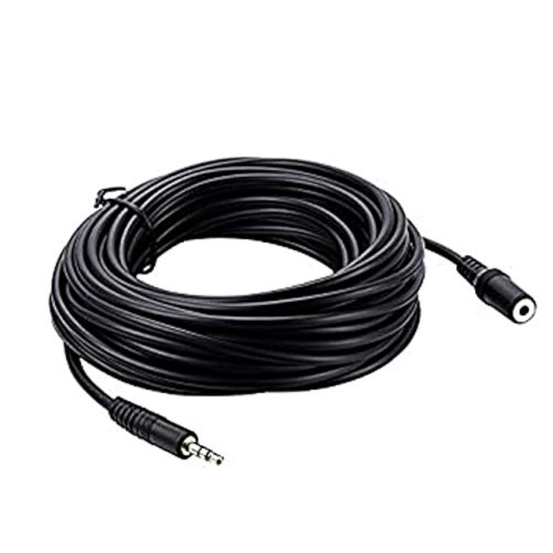 UbiBot Audio Extension Cable for RS485 Probes, Audio Aux Stereo Extension Cable, Stereo Jack Cord for Phones, Headphones, Speakers, Tablets, PCs, MP3 Players, 3.5mm Male to Female (5 Meters)